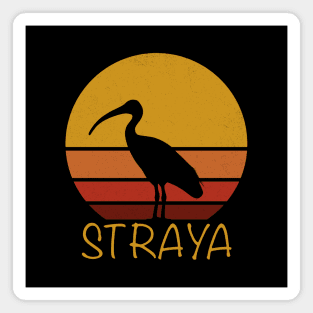 Straya Retro Vintage Sunset Bin Chicken Magnet